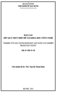 ĐỀ TÀI: Vswin cc Vswin casino định mức sản xuất cát nghiền trong Vswin casino