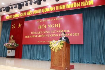 Đảng bộ Bộ Xây dựng tổng kết Vswin fun năm 2021, triển khai nhiệm vụ năm 2022
