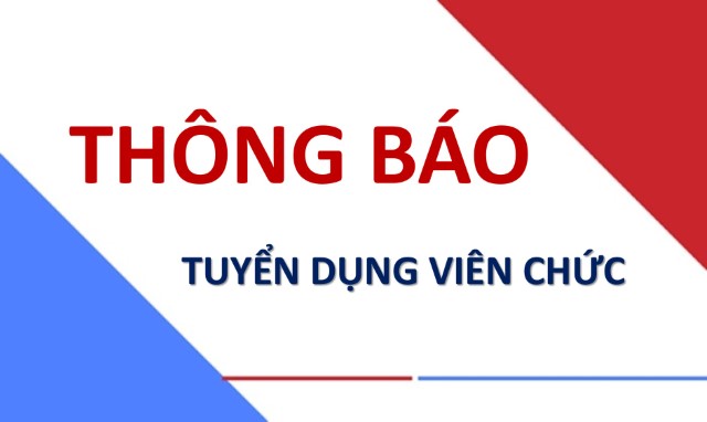 Thông báo tuyển dụng viên chức năm 2024